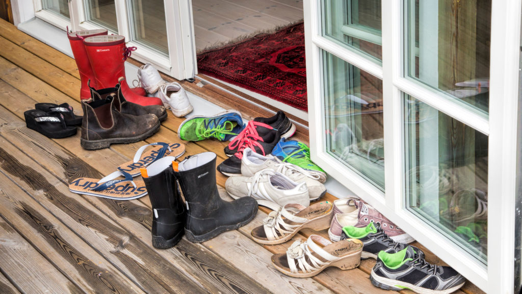 Wearing shoes inside the house is gross and there’s science to back